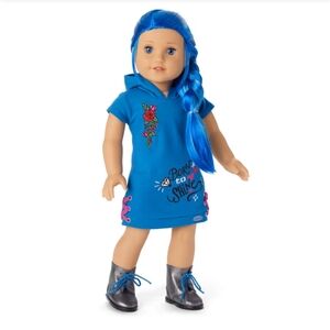 American Girl Doll Truly Me™ 18-inch Doll #90 with long blue hair.